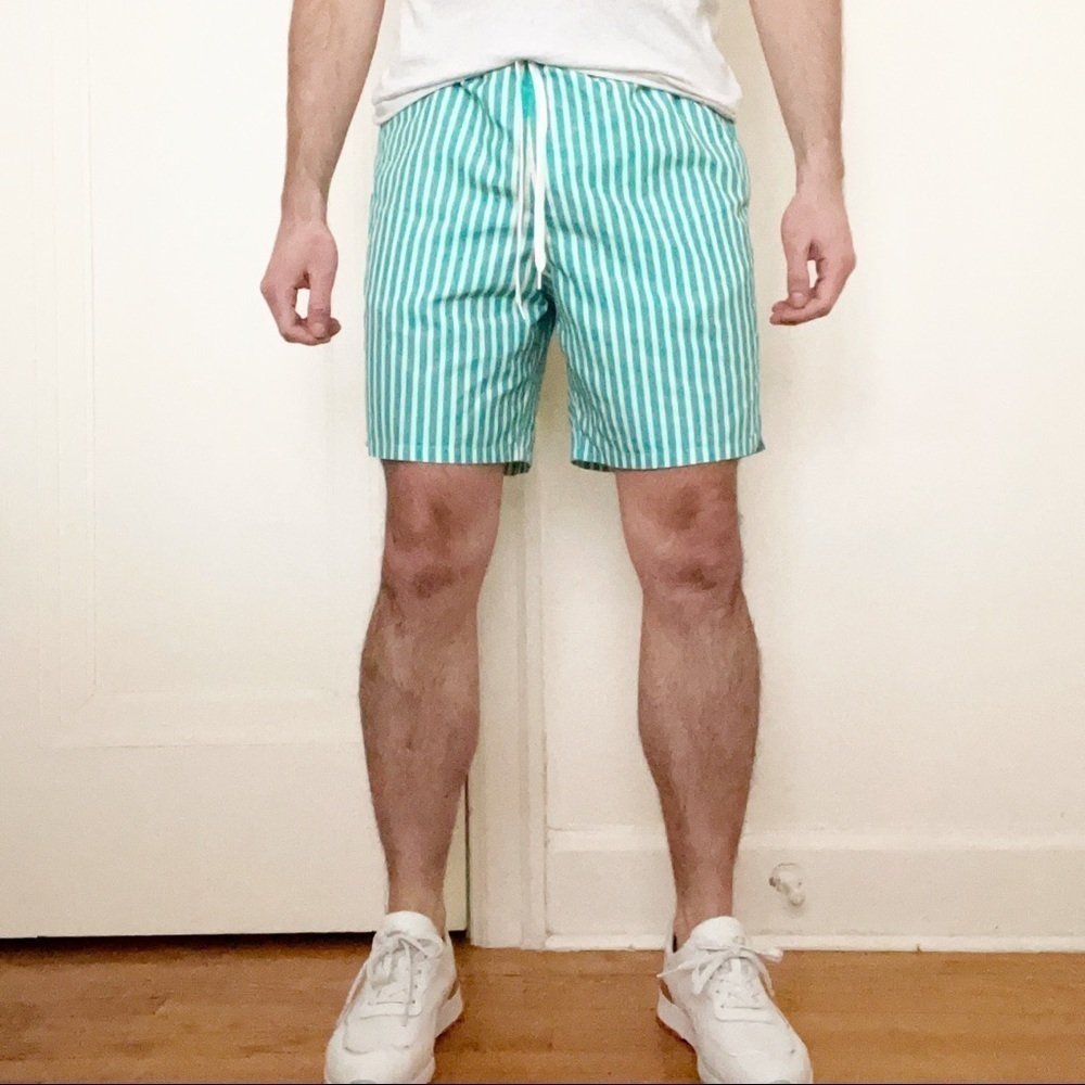 Goodfellow & Co 7” Stripe Swim Shorts Men’s Size Small